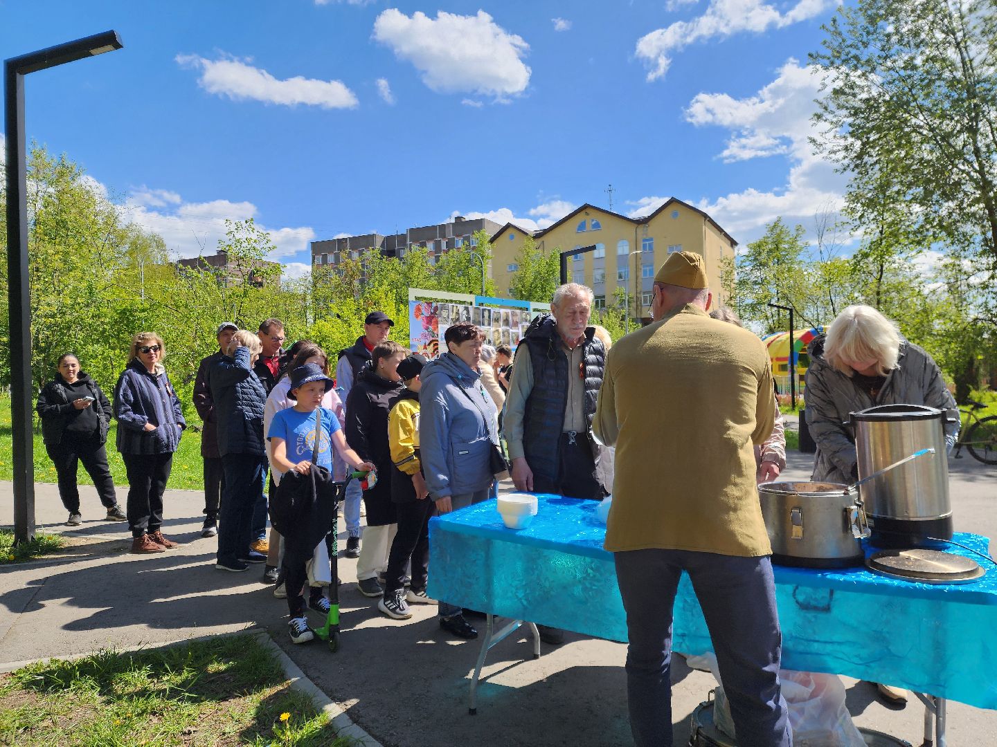 Ногинск , Жители , Общество , день победы, Парк,  полевая кухня,