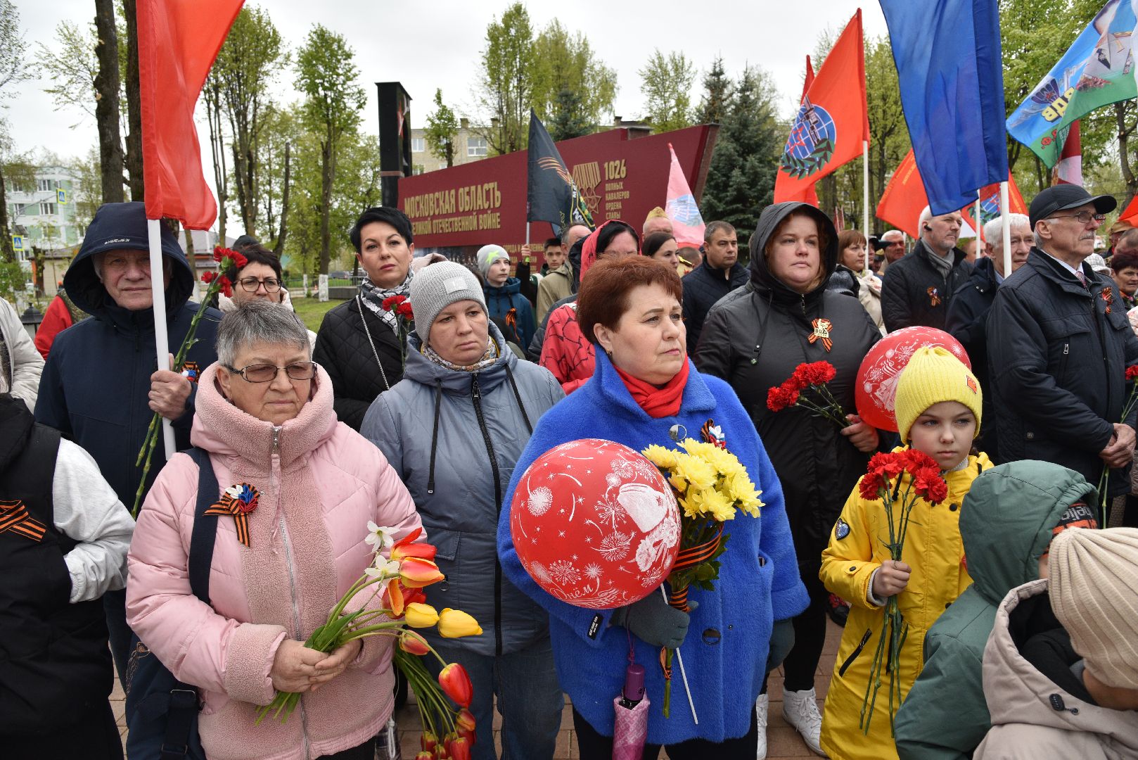 лотошино, день победы, праздник, митинг,