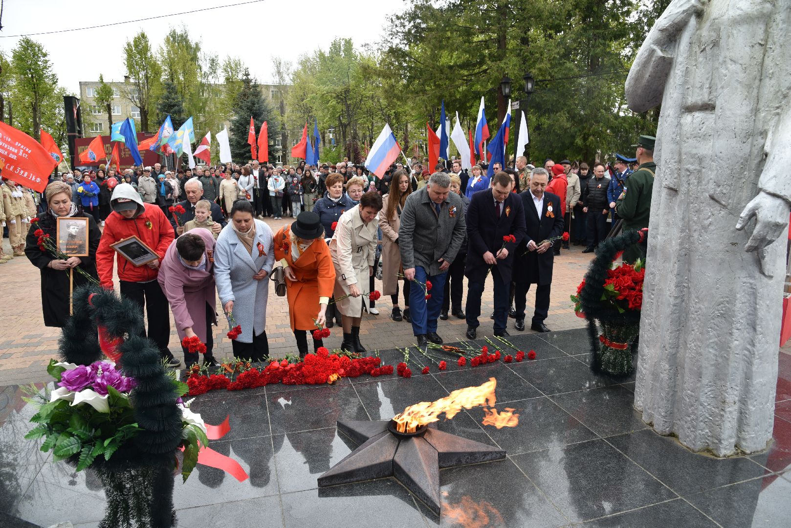 лотошино, день победы, праздник, митинг,