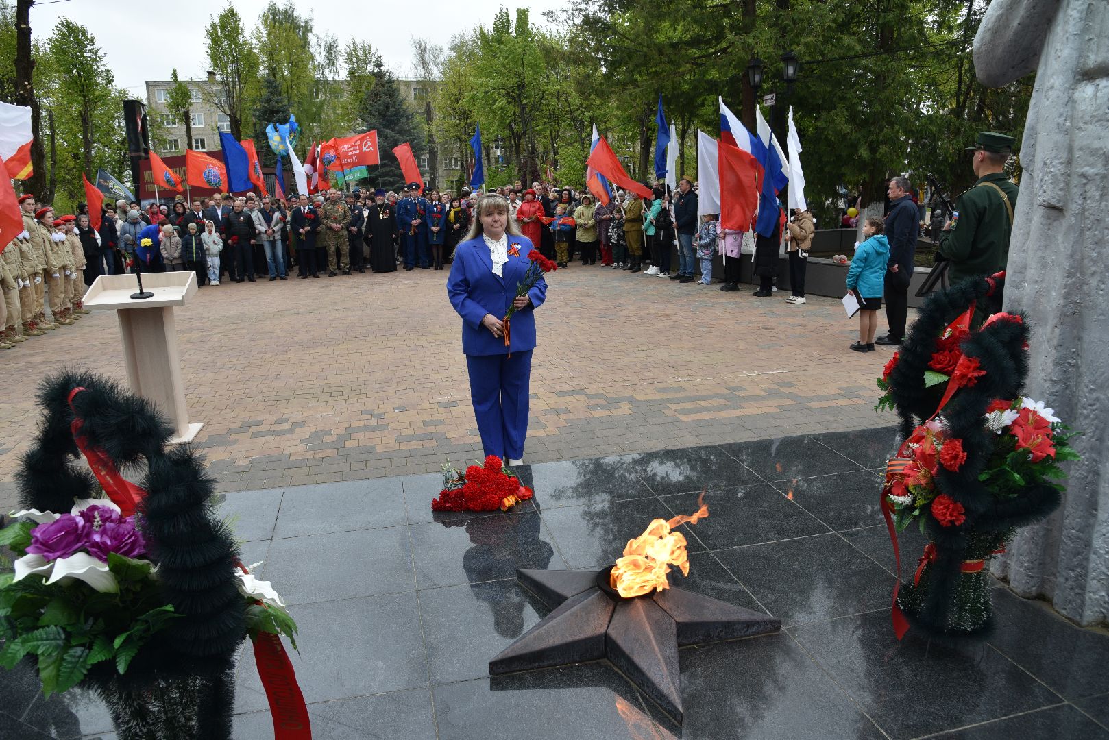 лотошино, день победы, праздник, митинг,