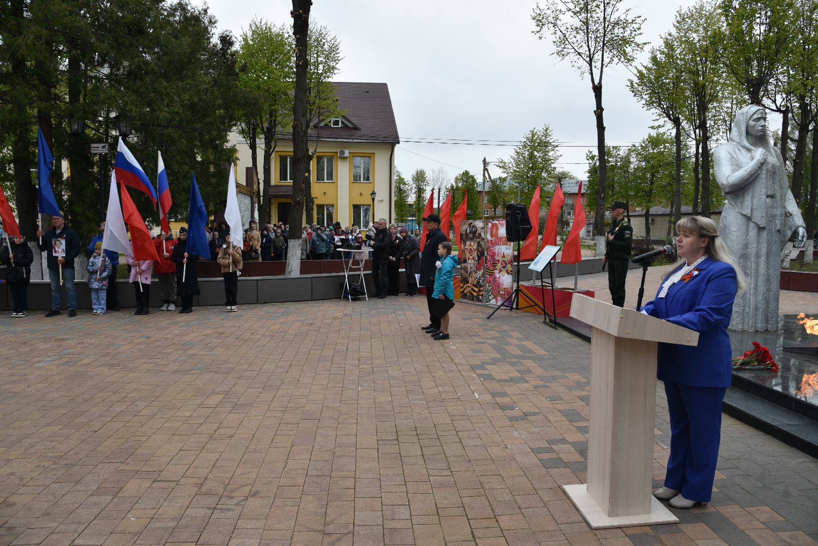 лотошино, день победы, праздник, митинг,