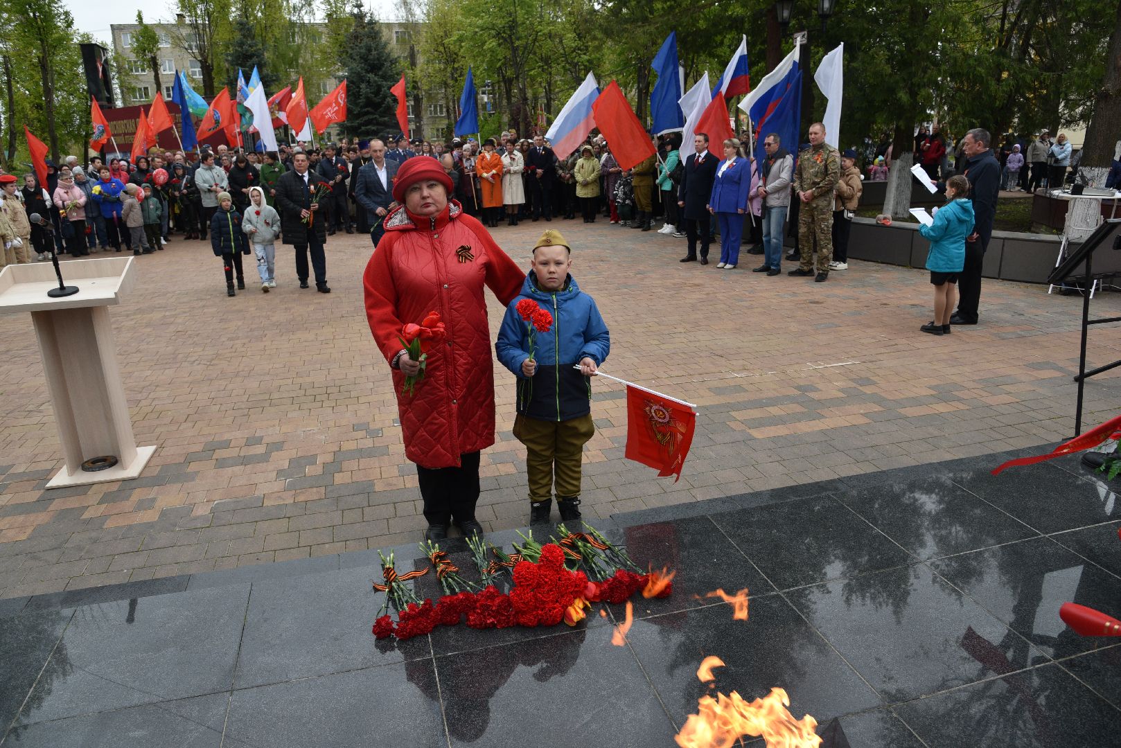 лотошино, день победы, праздник, митинг,