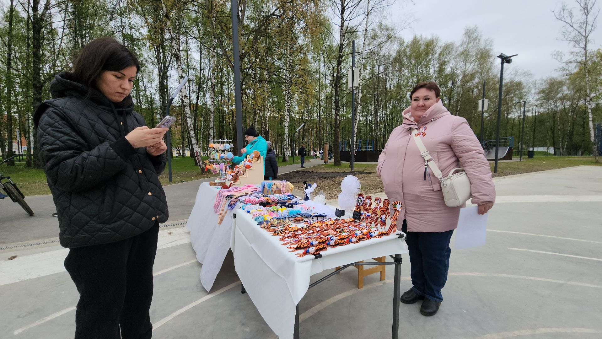 Ярмарка мастериц, Лобня, георгиевская лента, брошь,