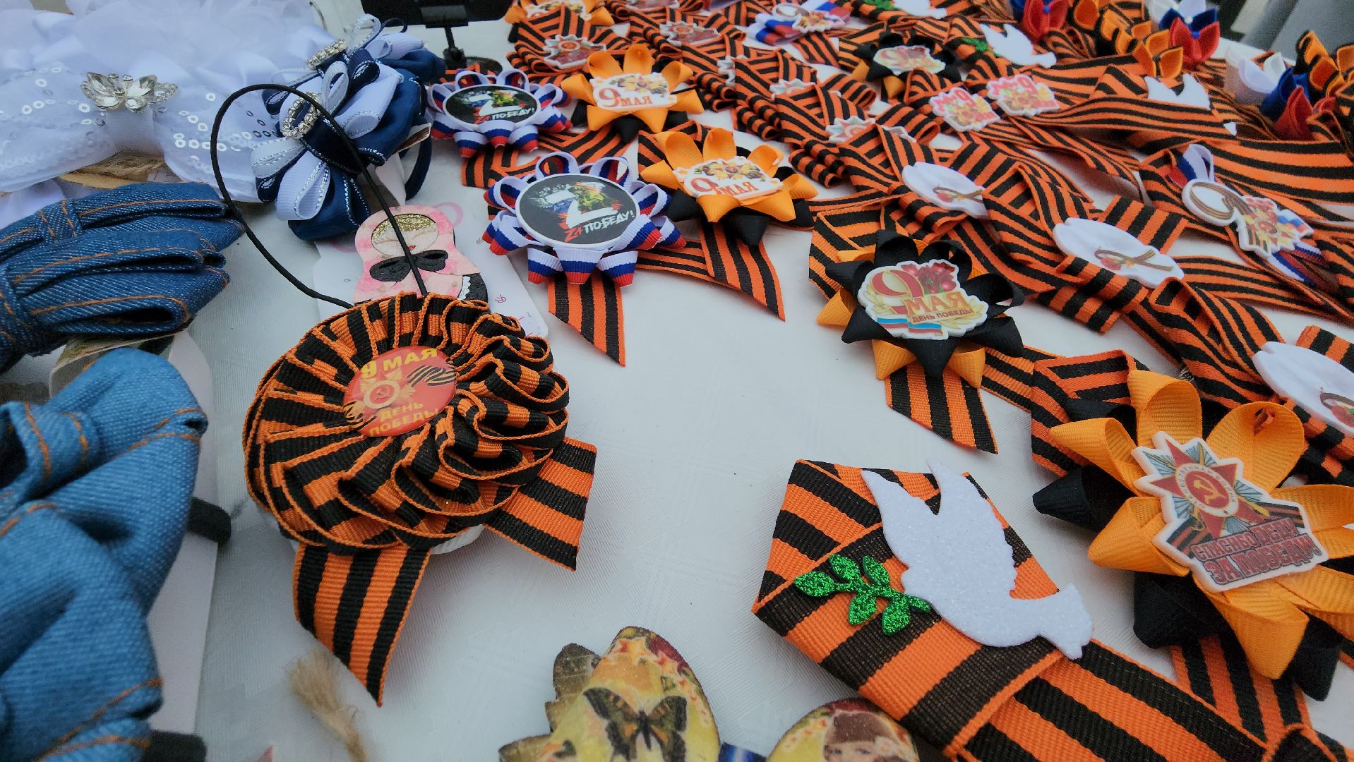 Ярмарка мастериц, Лобня, георгиевская лента, брошь,