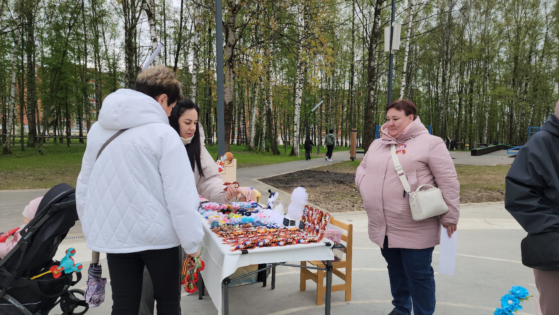 Ярмарка мастериц, Лобня, георгиевская лента, брошь,