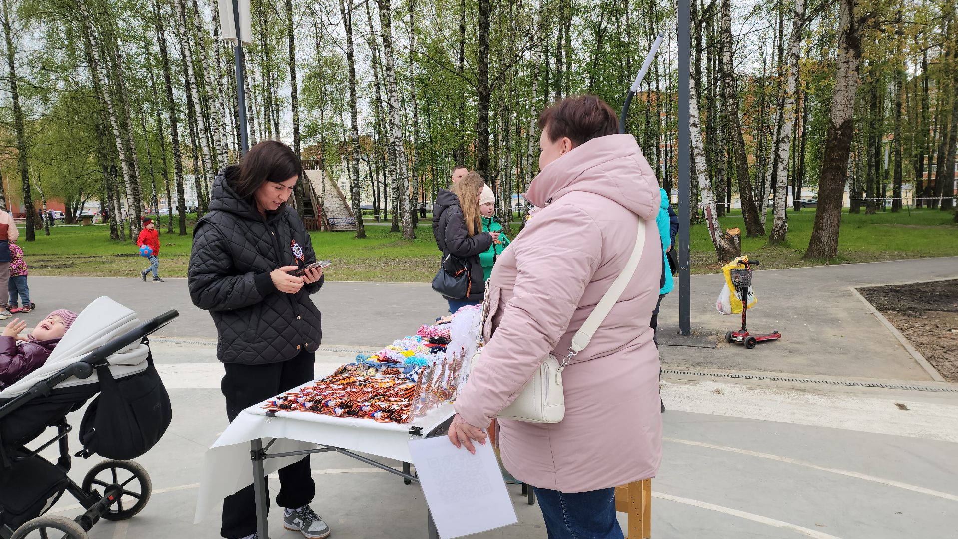 Ярмарка мастериц, Лобня, георгиевская лента, брошь,