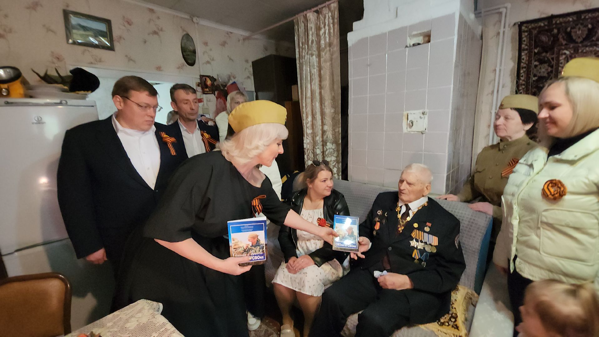 серпухов, ветеран вов николай козлов, юбилей победы, волонтеры серпухова,