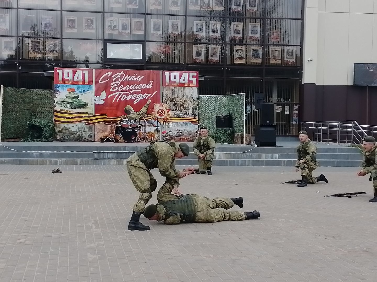 рукопашный армейский бой, городской округ восход, показательное выступление , кдц, день победы 2025,