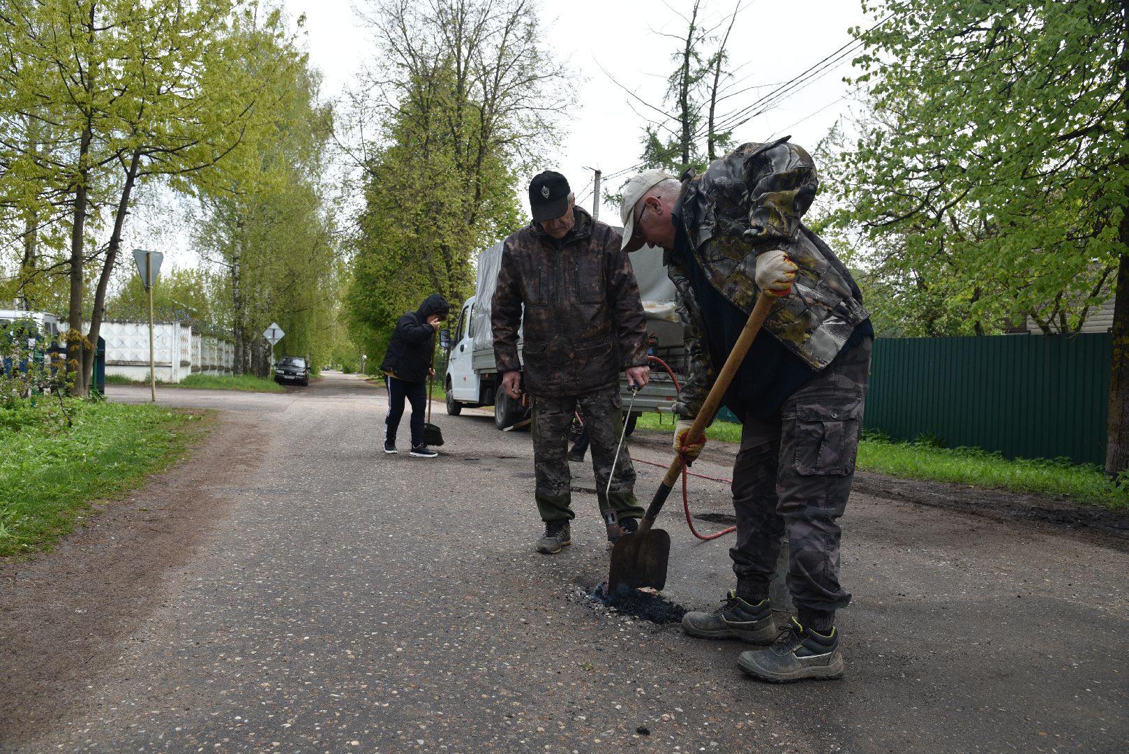 лотошино, добродел, благоустройство, ямочный ремонт,