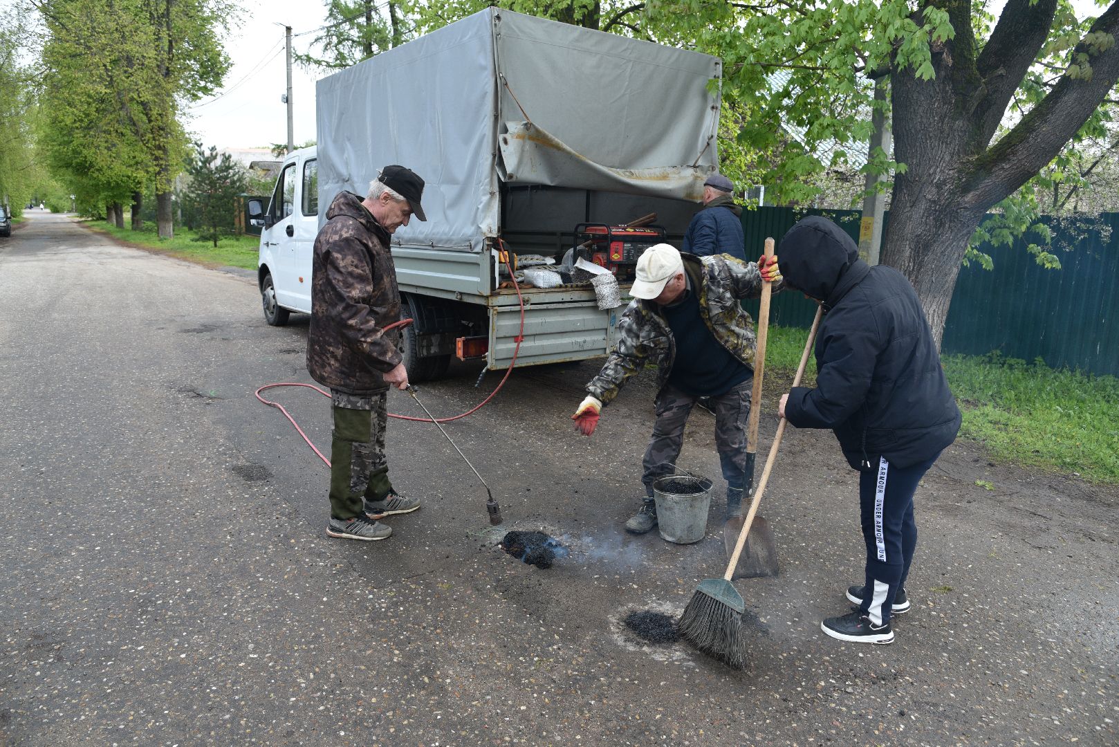 лотошино, добродел, благоустройство, ямочный ремонт,