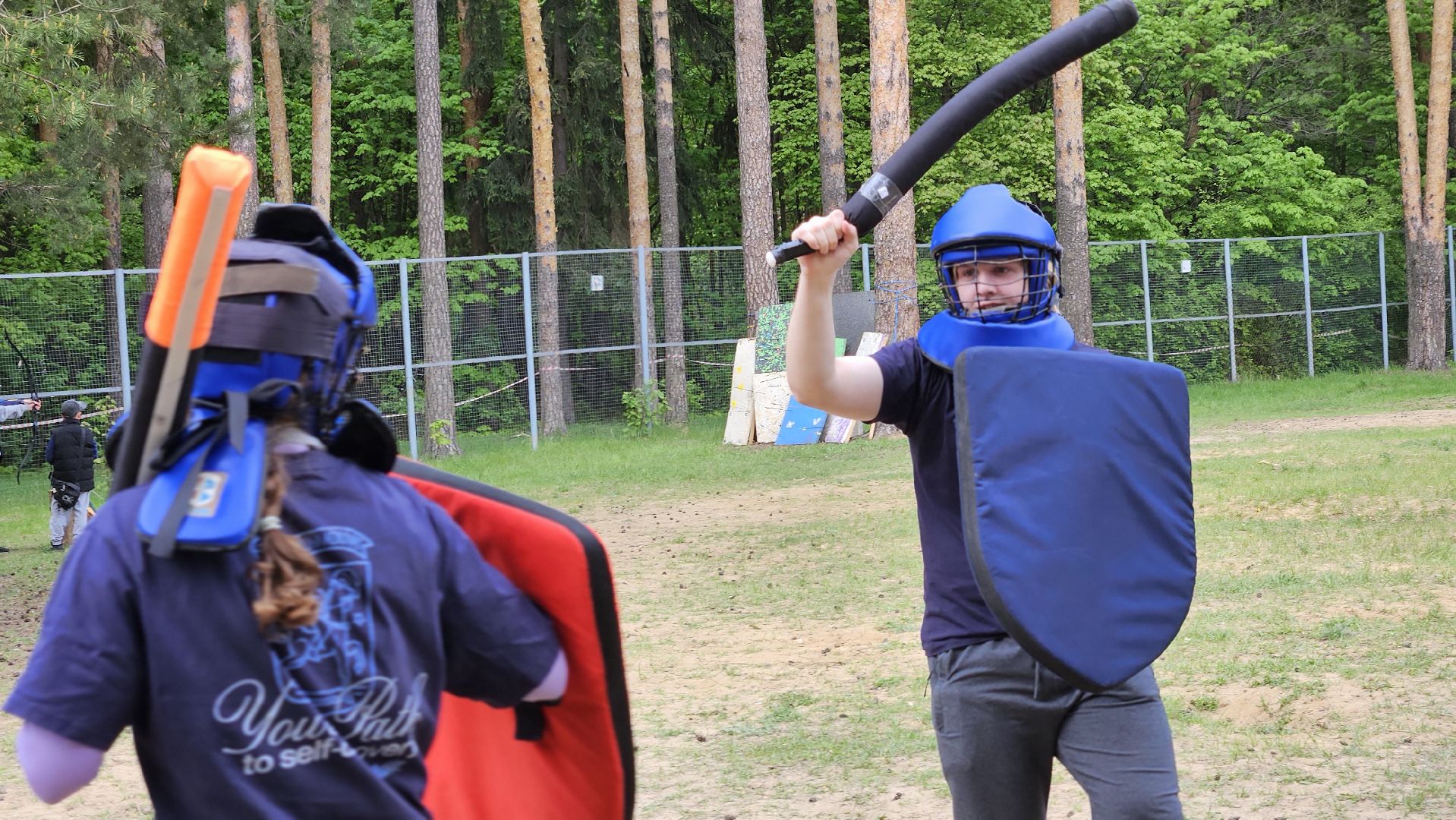 бой на мечах, стрельба из лука, жуковский, парк, 9 мая,