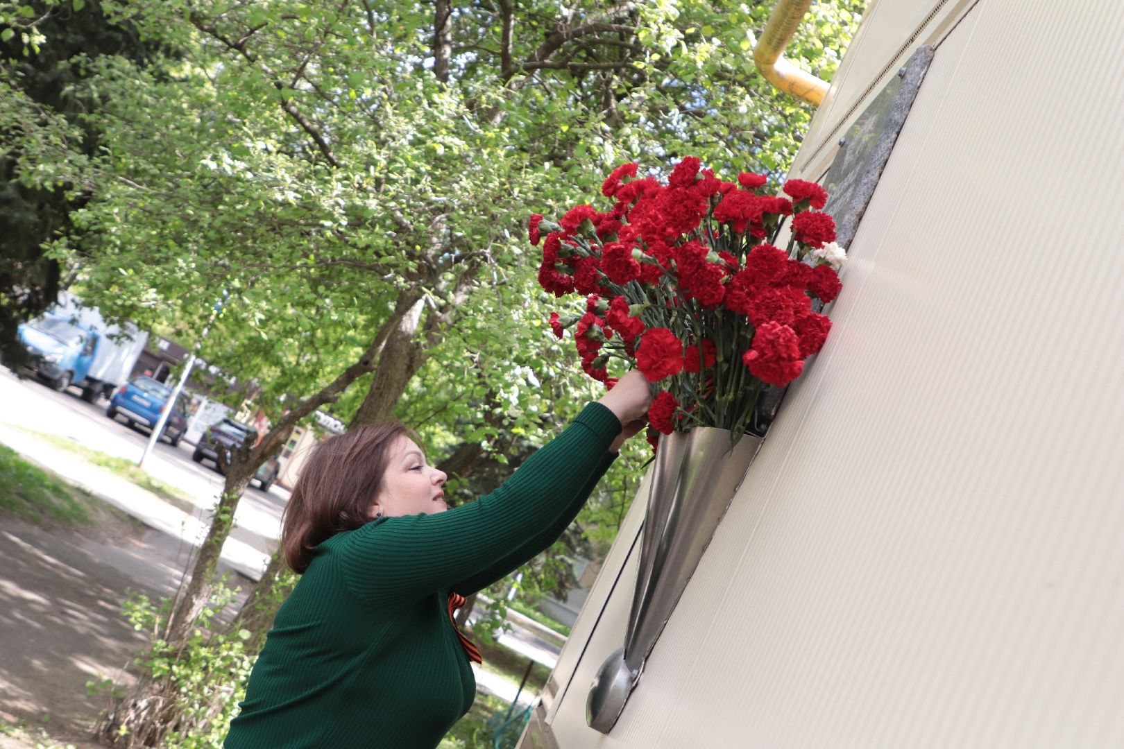 лыткарино, общество, патриотизм, звезда израненная, день победы, мемориальные доски, возложение цветов,