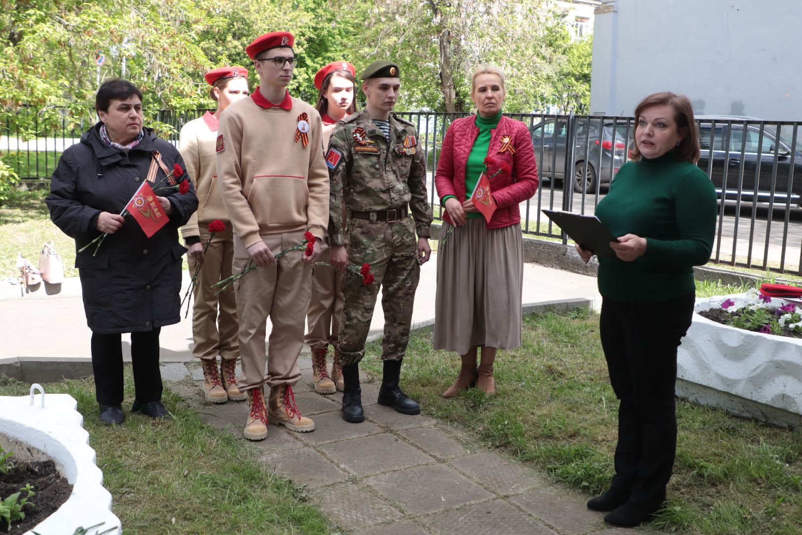 лыткарино, общество, патриотизм, звезда израненная, день победы, мемориальные доски, возложение цветов,