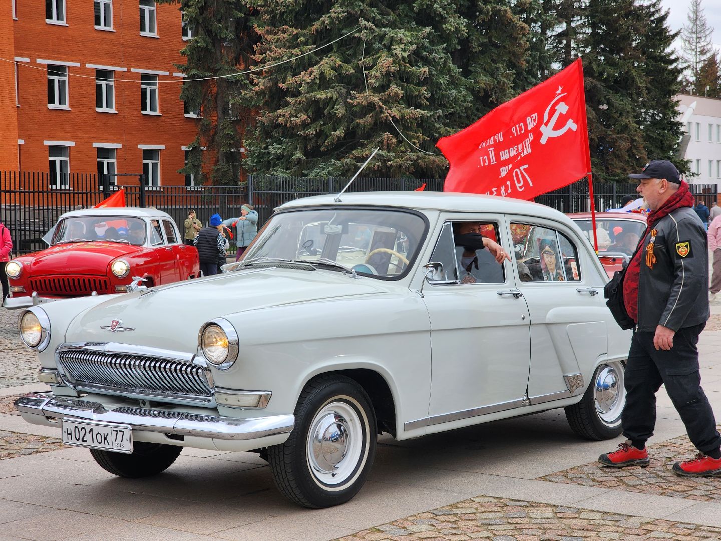 долгопрудный, день победы, знамя победы Долгопрудного, ночные волки, автомотопробег,