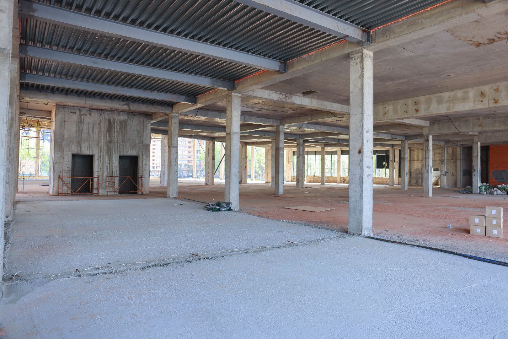 Реутов, ФОК, спорт, строительство, остекление, крыша, венткамера