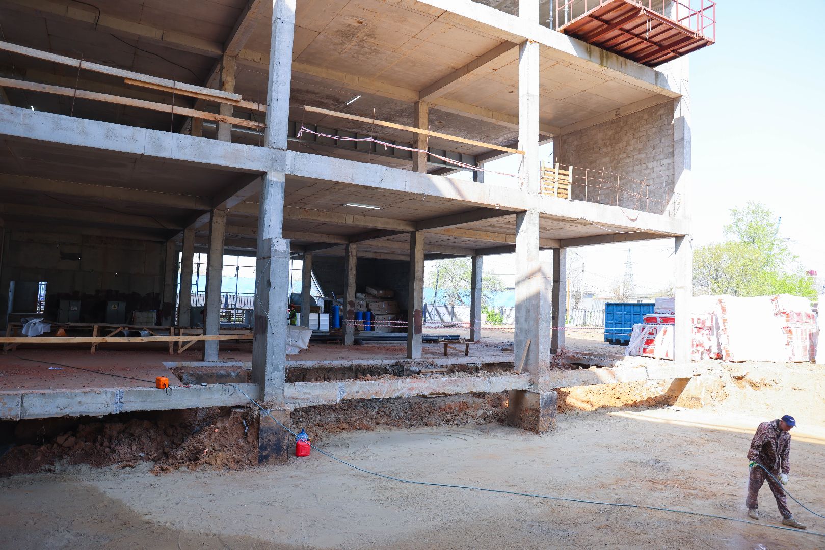 Реутов, ФОК, спорт, строительство, остекление, крыша, венткамера