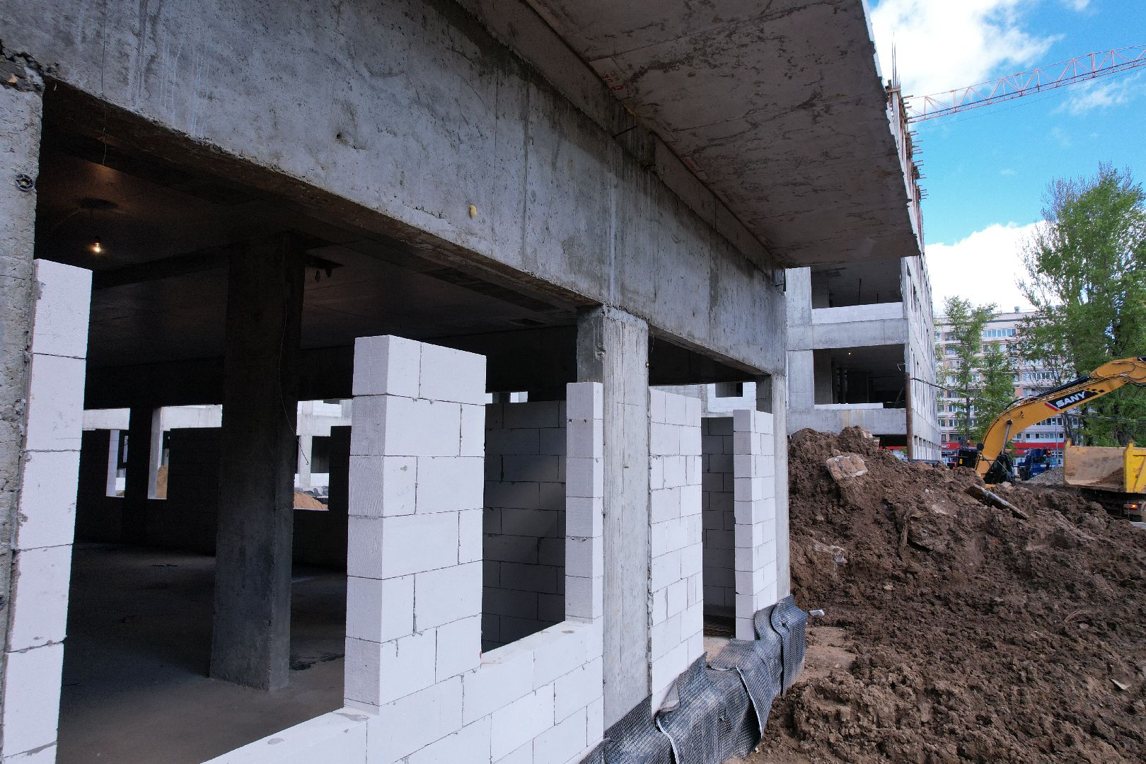 видео с коптера, поликлиника в королеве, медицина в королеве,