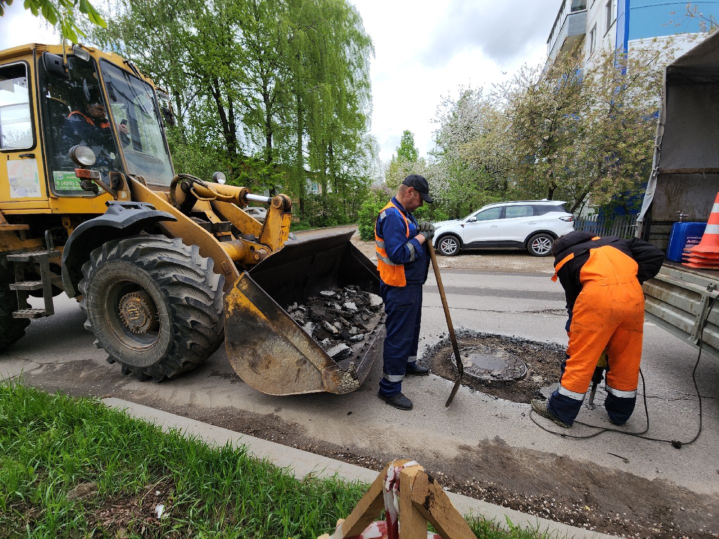 серпухов, подмосковье, ямочный ремонт,