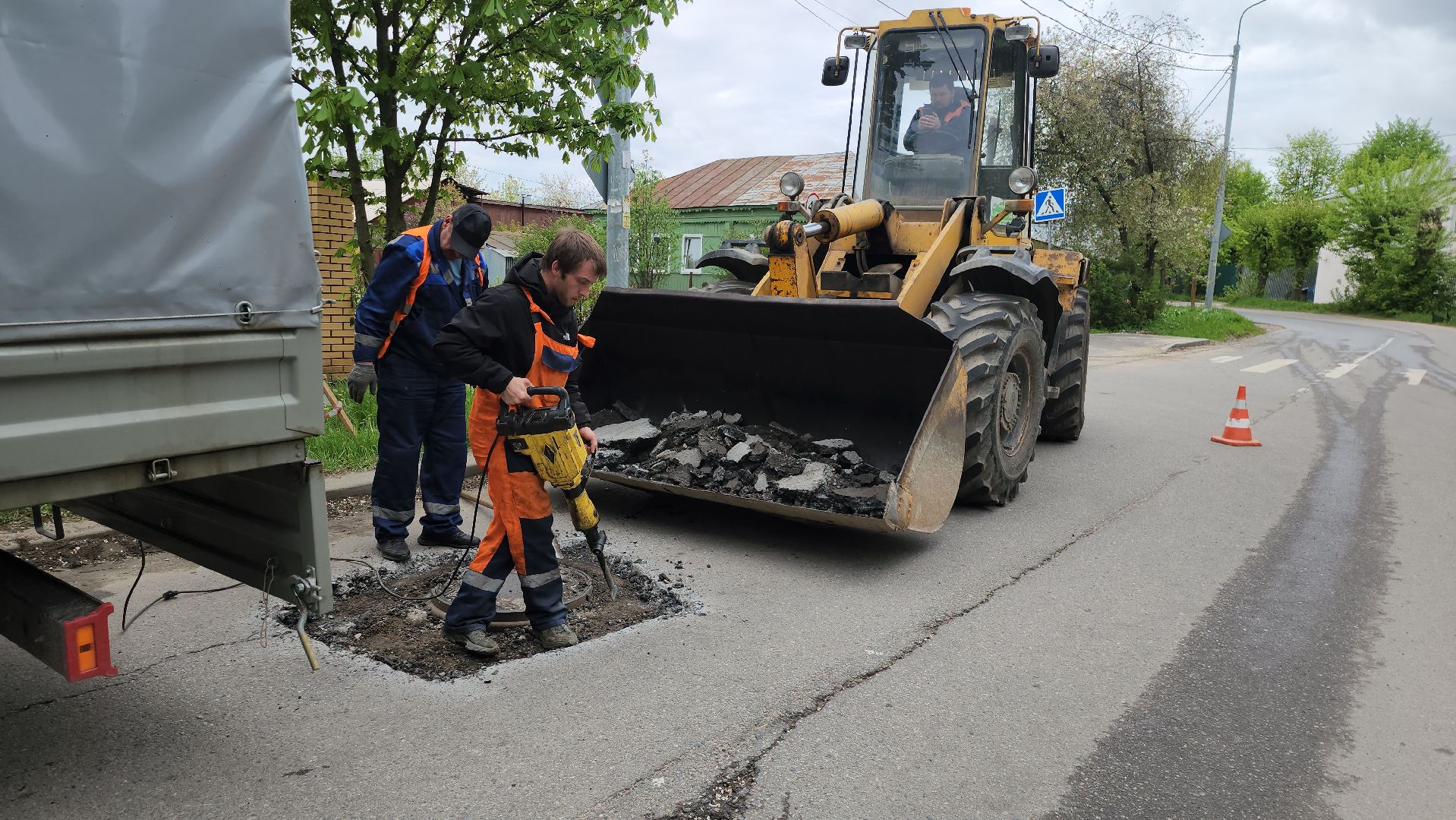 серпухов, подмосковье, ямочный ремонт,