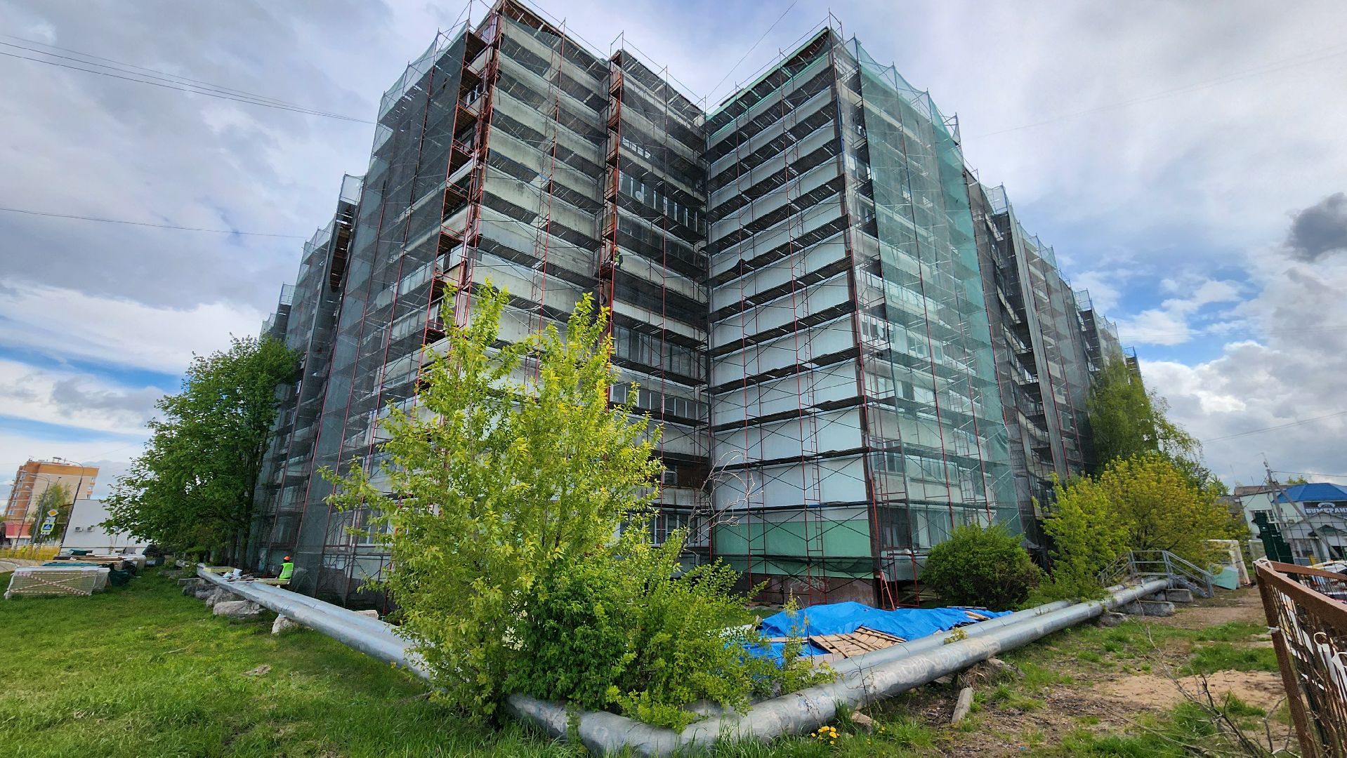 Руза, тучково, ремонт фасада дома, строительство,