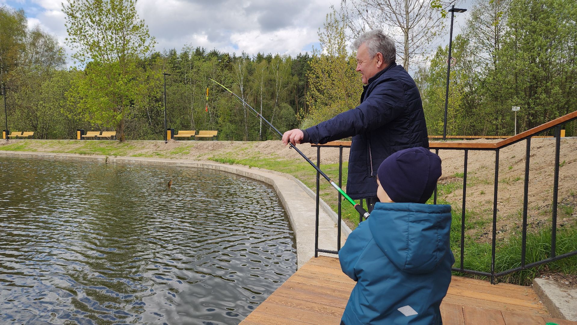 благоустройство, набережная, лосино-петровский,