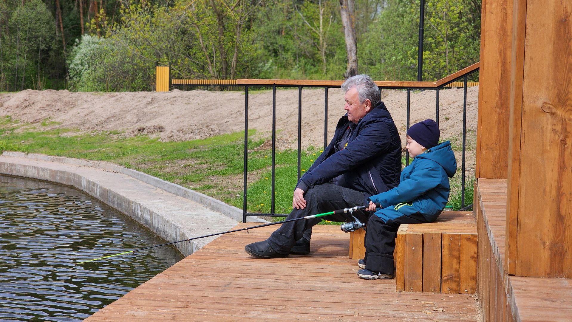 благоустройство, набережная, лосино-петровский,