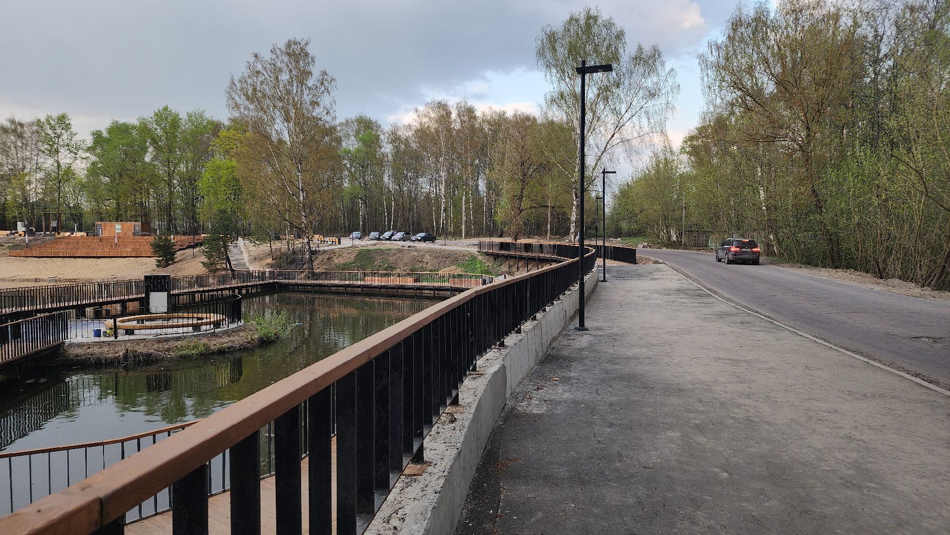 благоустройство, набережная, лосино-петровский,