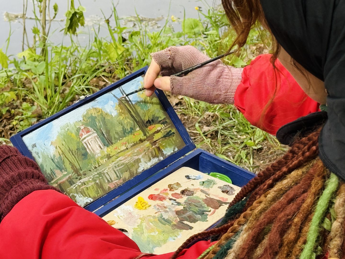 раменское , усадьба быково, пленэр, тюльпаны, достопримечательности,