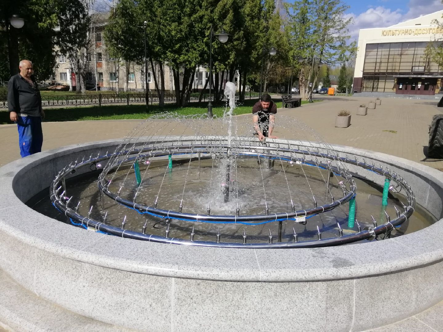 городской округ восход, фонтан, благоустройство,запуск фонтана,