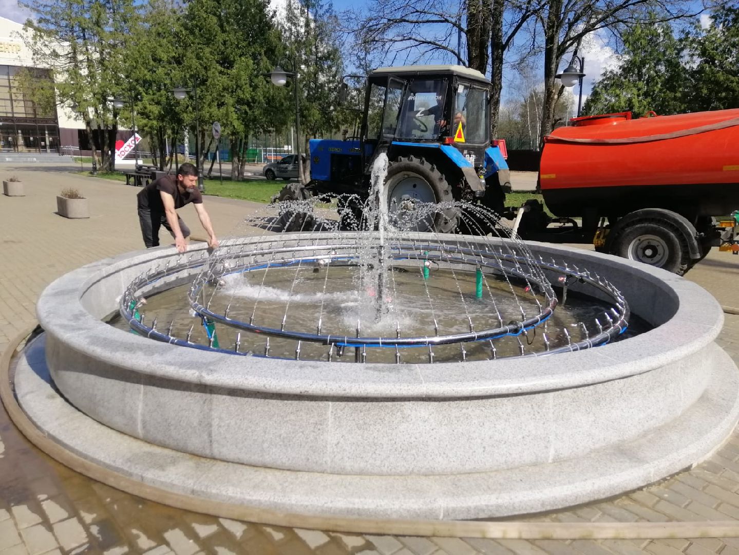 городской округ восход, фонтан, благоустройство,запуск фонтана,