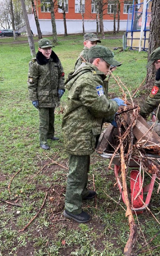 Солнечногорск, субботник, кадеты, лицей, уборка