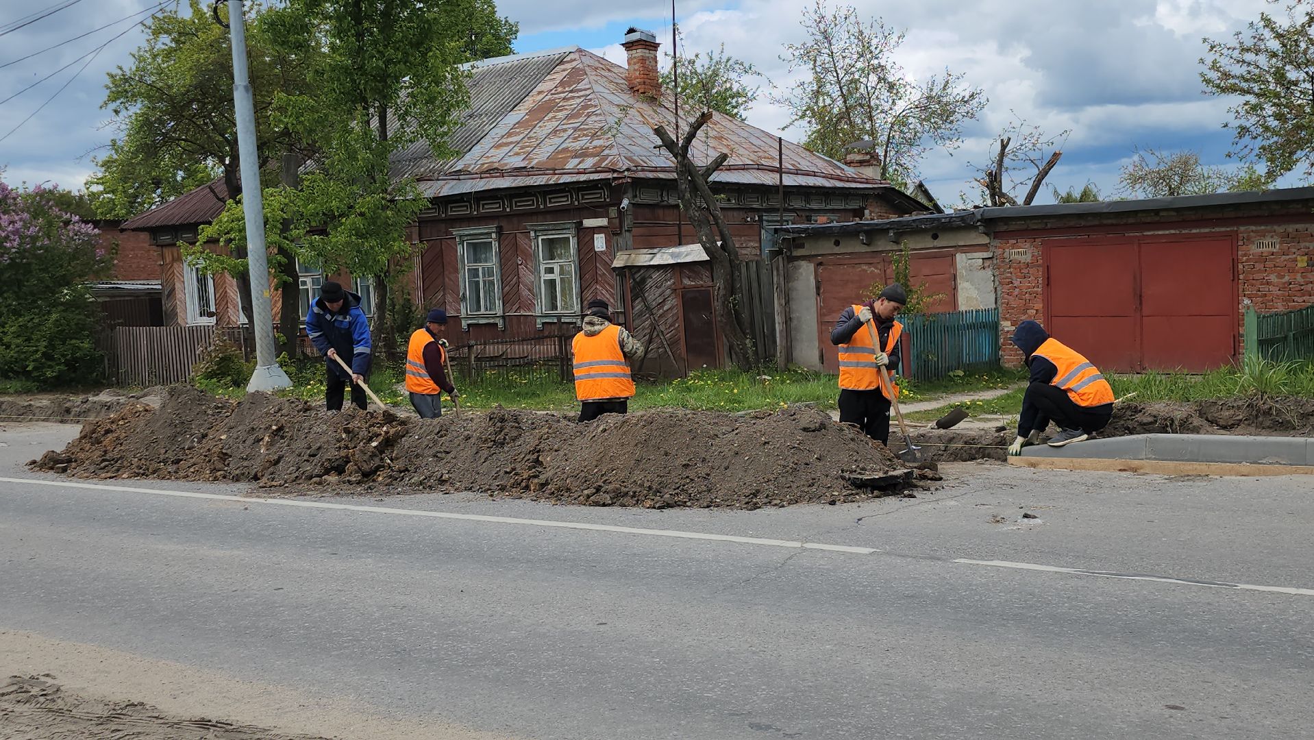 серпухов, подмосковье, ремонт дороги,