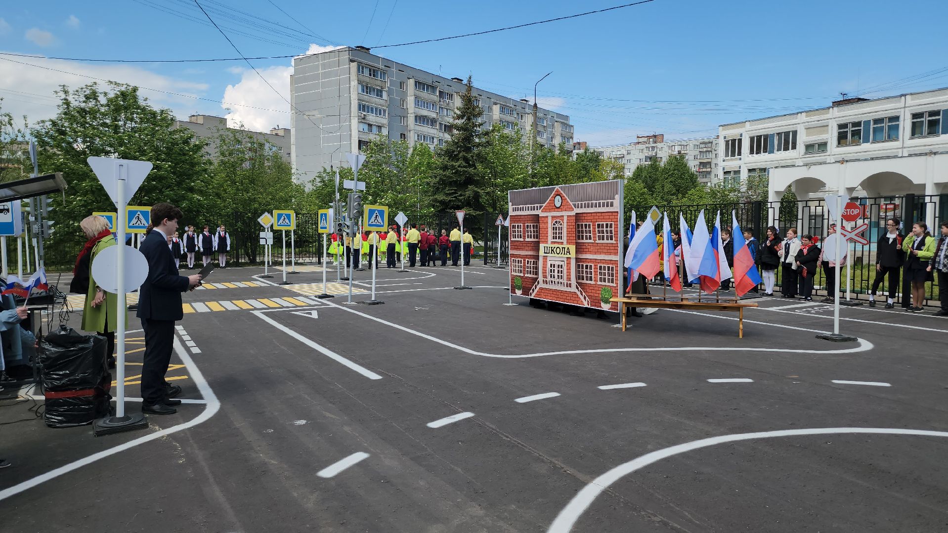 Люберцы, автогородок,школьники, правила дорожного движения,