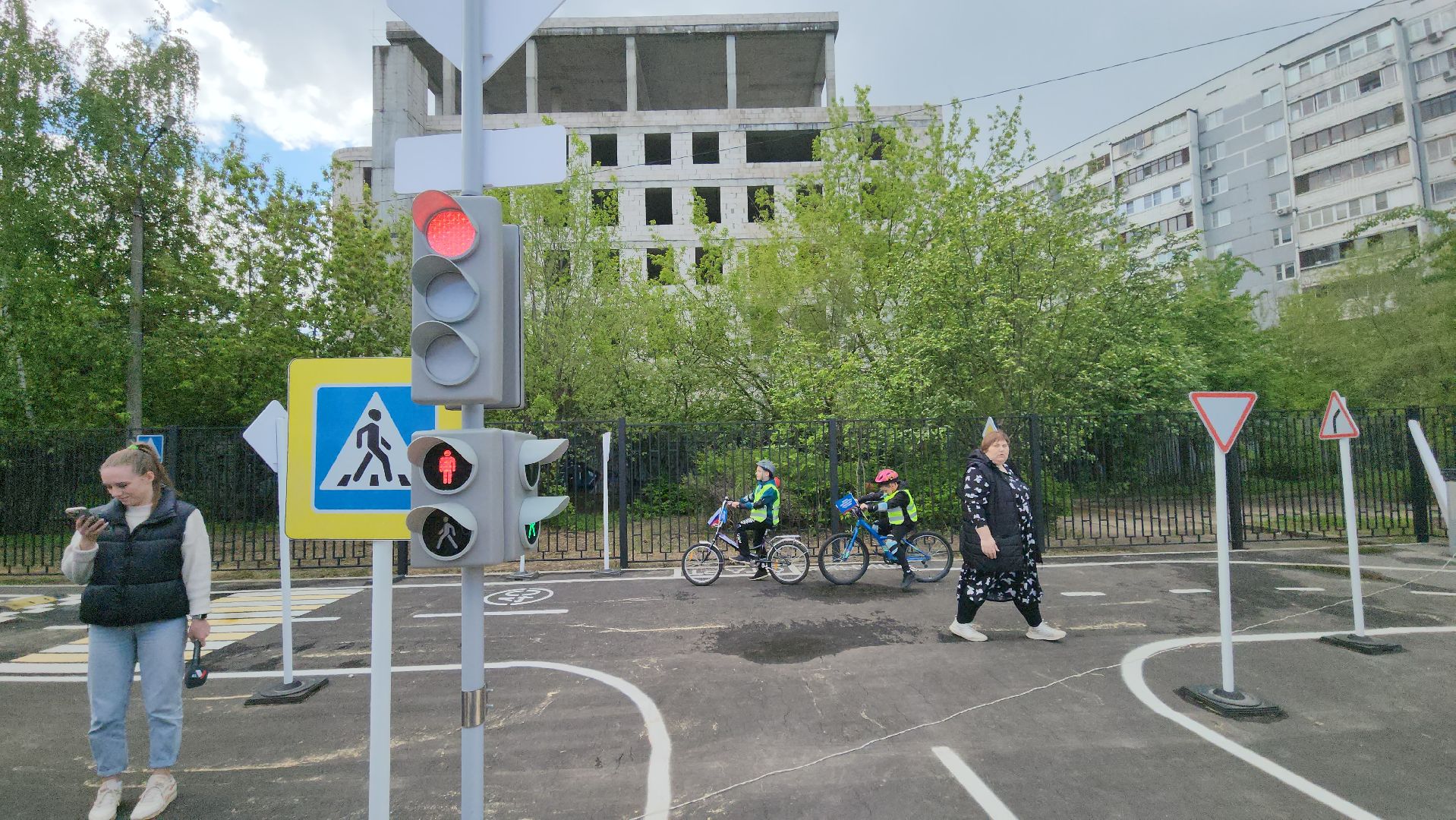Люберцы, автогородок,школьники, правила дорожного движения,