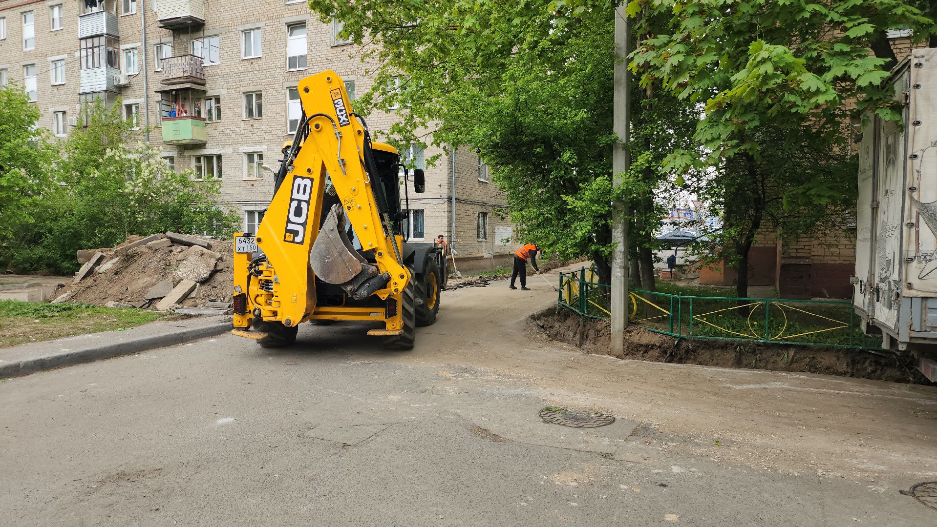 серпухов, улица ворошилова, благоустройство двора,