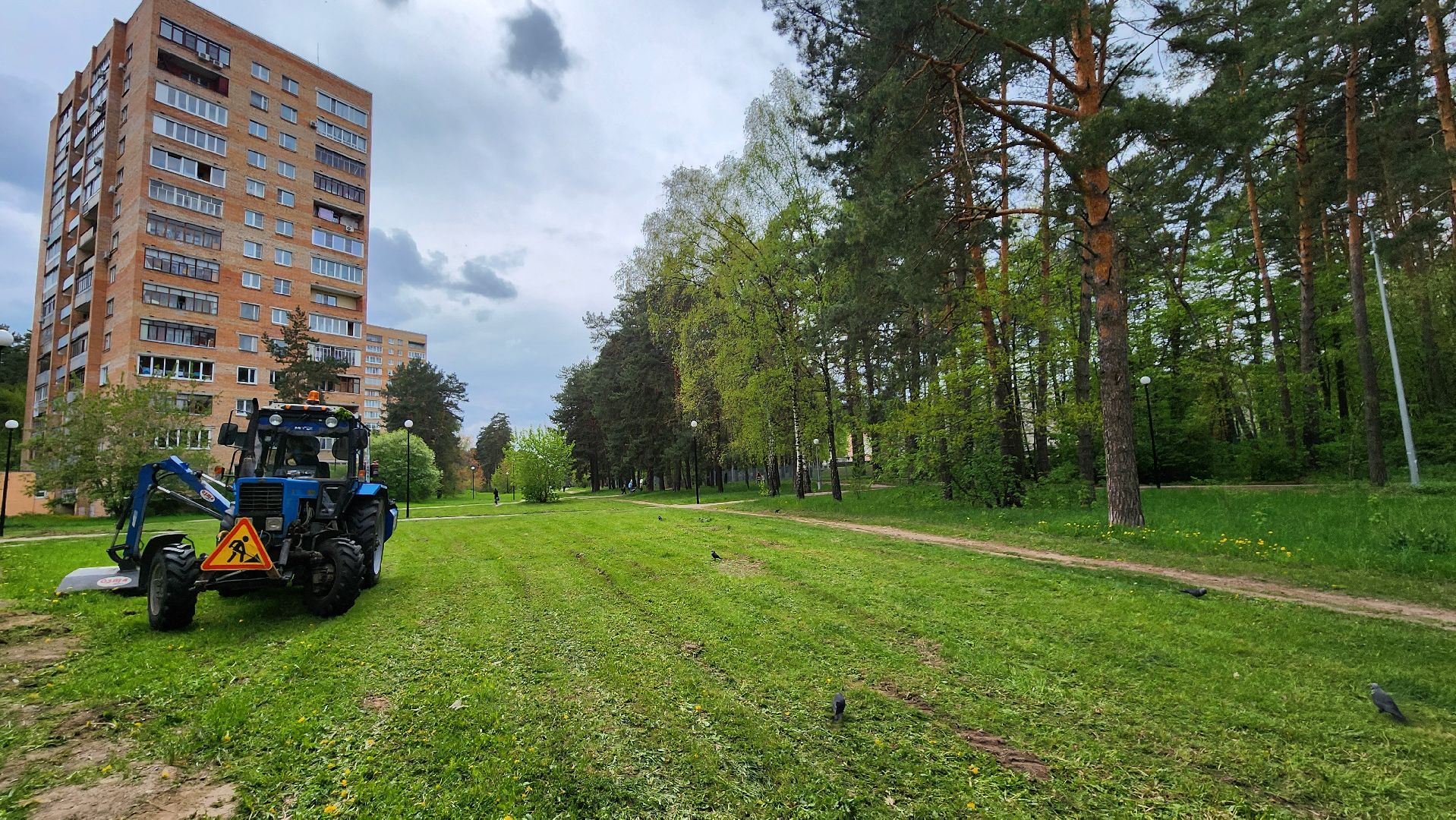 лощина протвино, сезонные работы комбината благоустройства,  благоустройство,