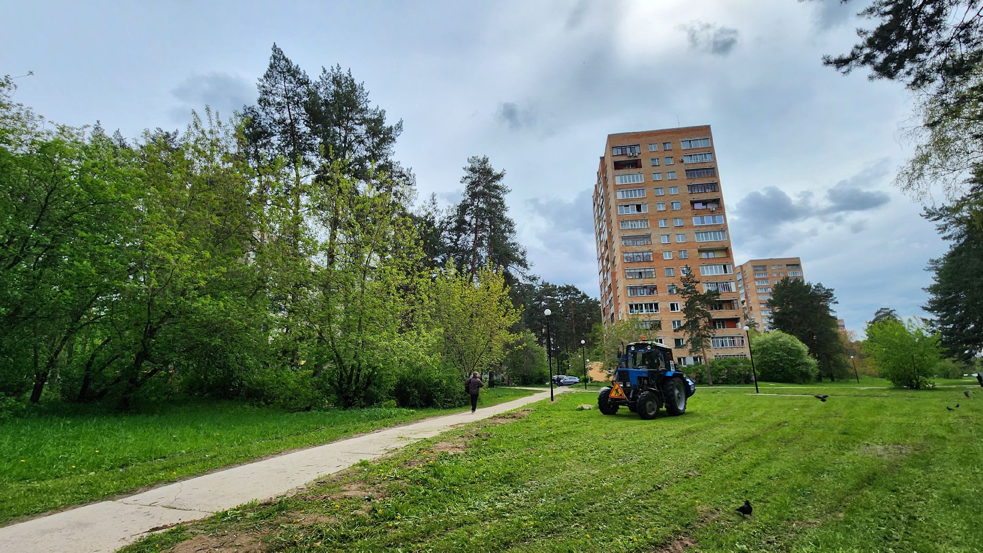 лощина протвино, сезонные работы комбината благоустройства,  благоустройство,
