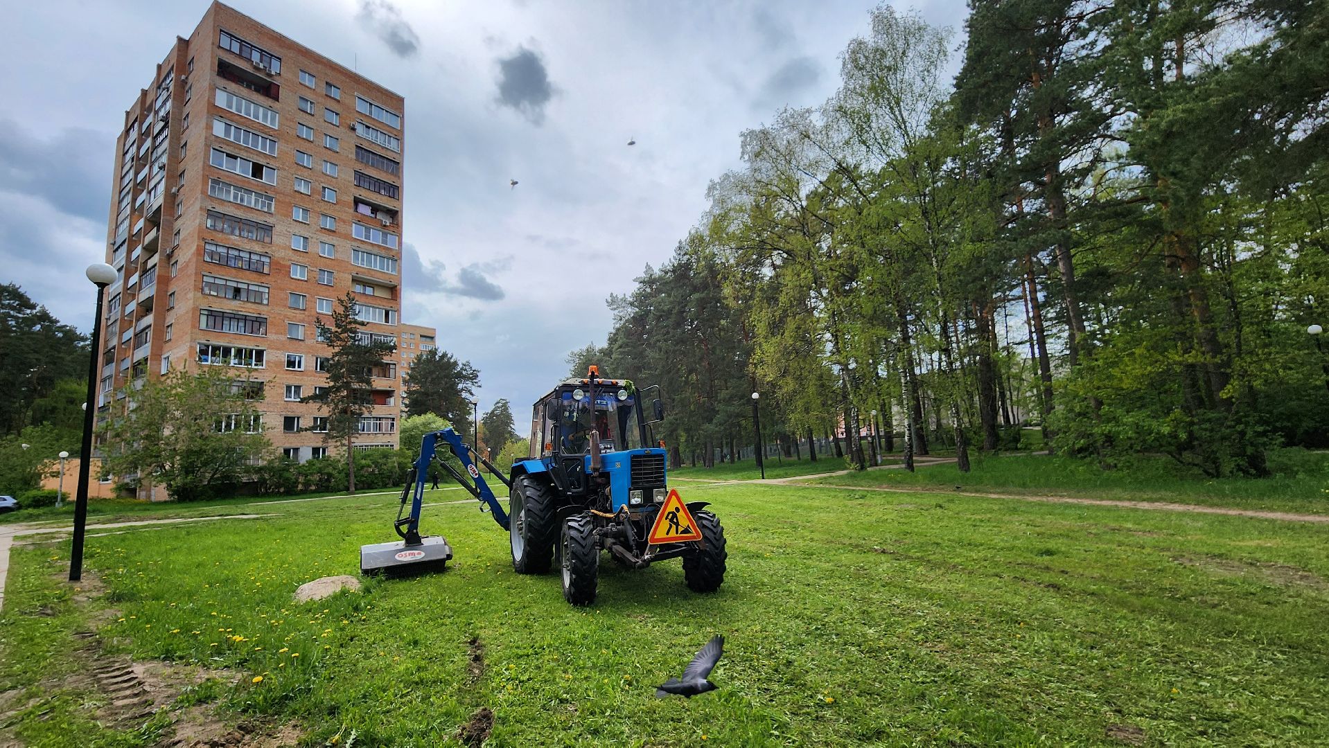 лощина протвино, сезонные работы комбината благоустройства,  благоустройство,