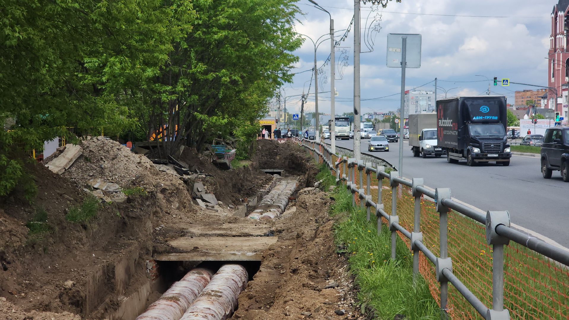 Пролетарский проспект, щёлково, замена труб, теплотрасса,