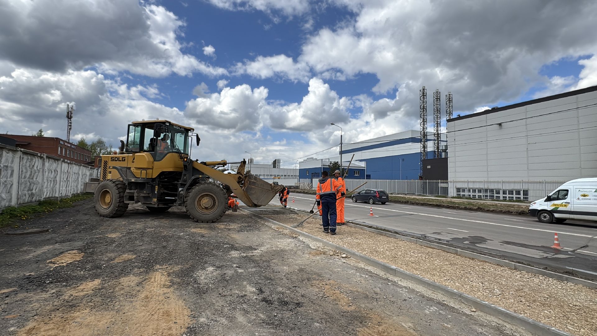 Новая дорога в Одинцово, Строительство дорог, Новые тротуары,