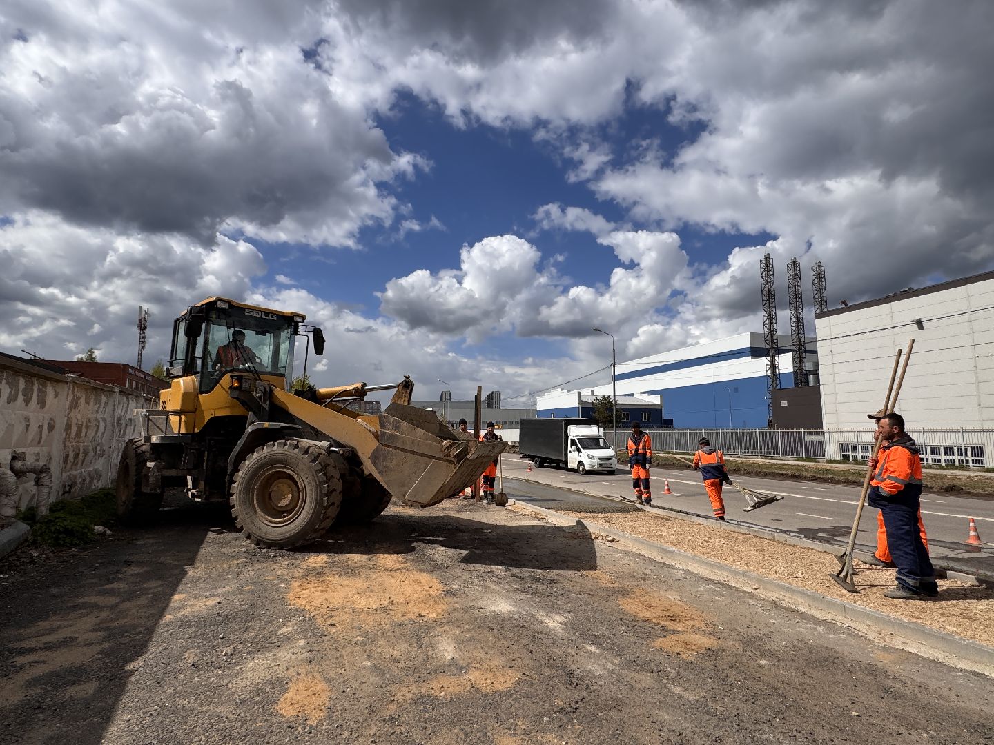 Новая дорога в Одинцово, Строительство дорог, Новые тротуары,