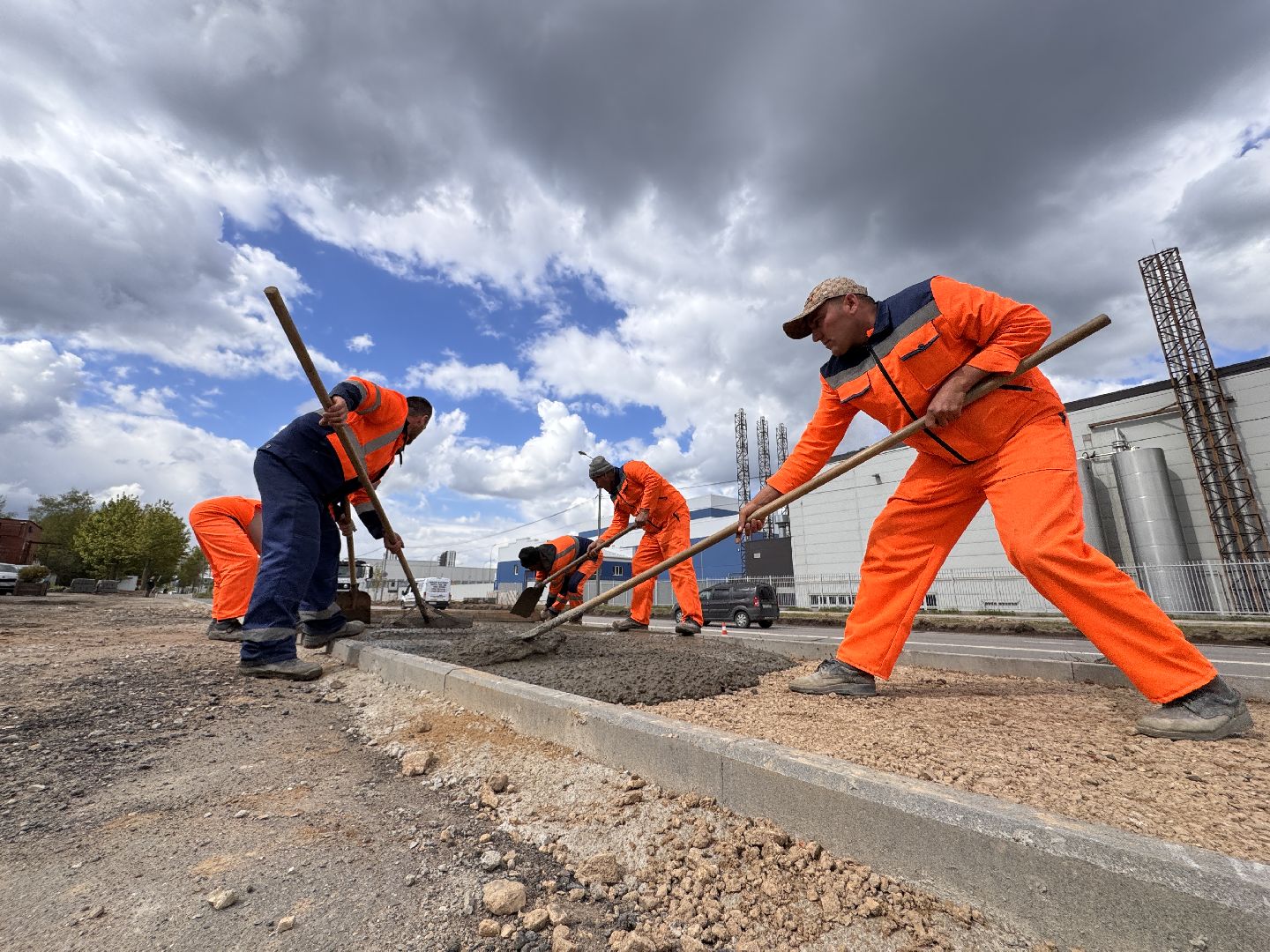 Новая дорога в Одинцово, Строительство дорог, Новые тротуары,