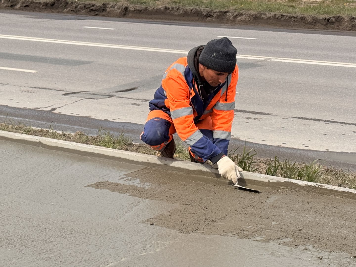 Новая дорога в Одинцово, Строительство дорог, Новые тротуары,