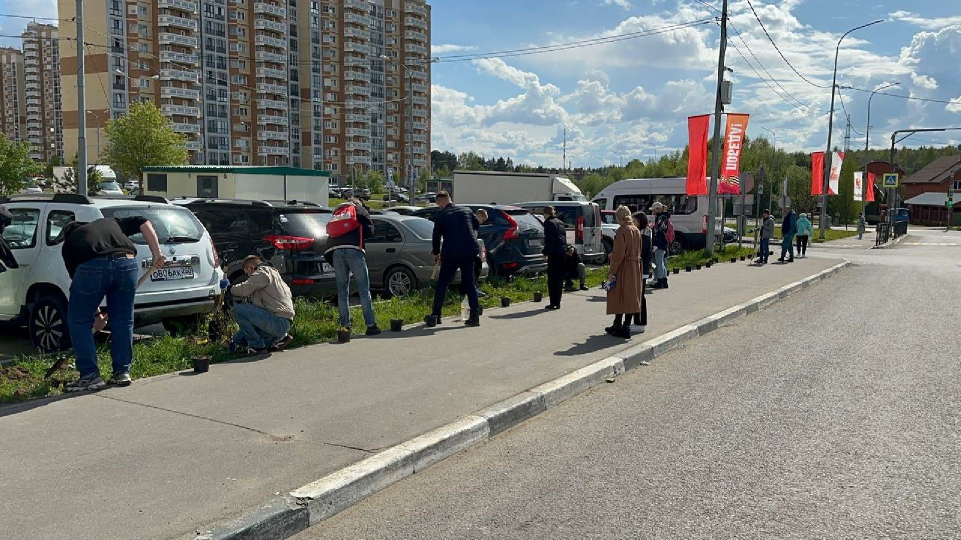 домодедово, сад памяти, акция, микрорайон южный,