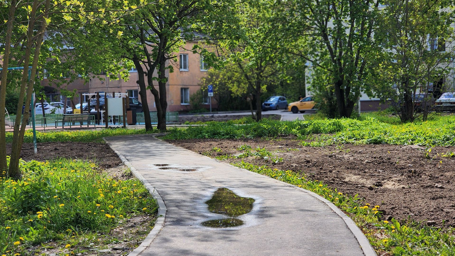 благоустройство, дворовая территория, лосино-петровский,