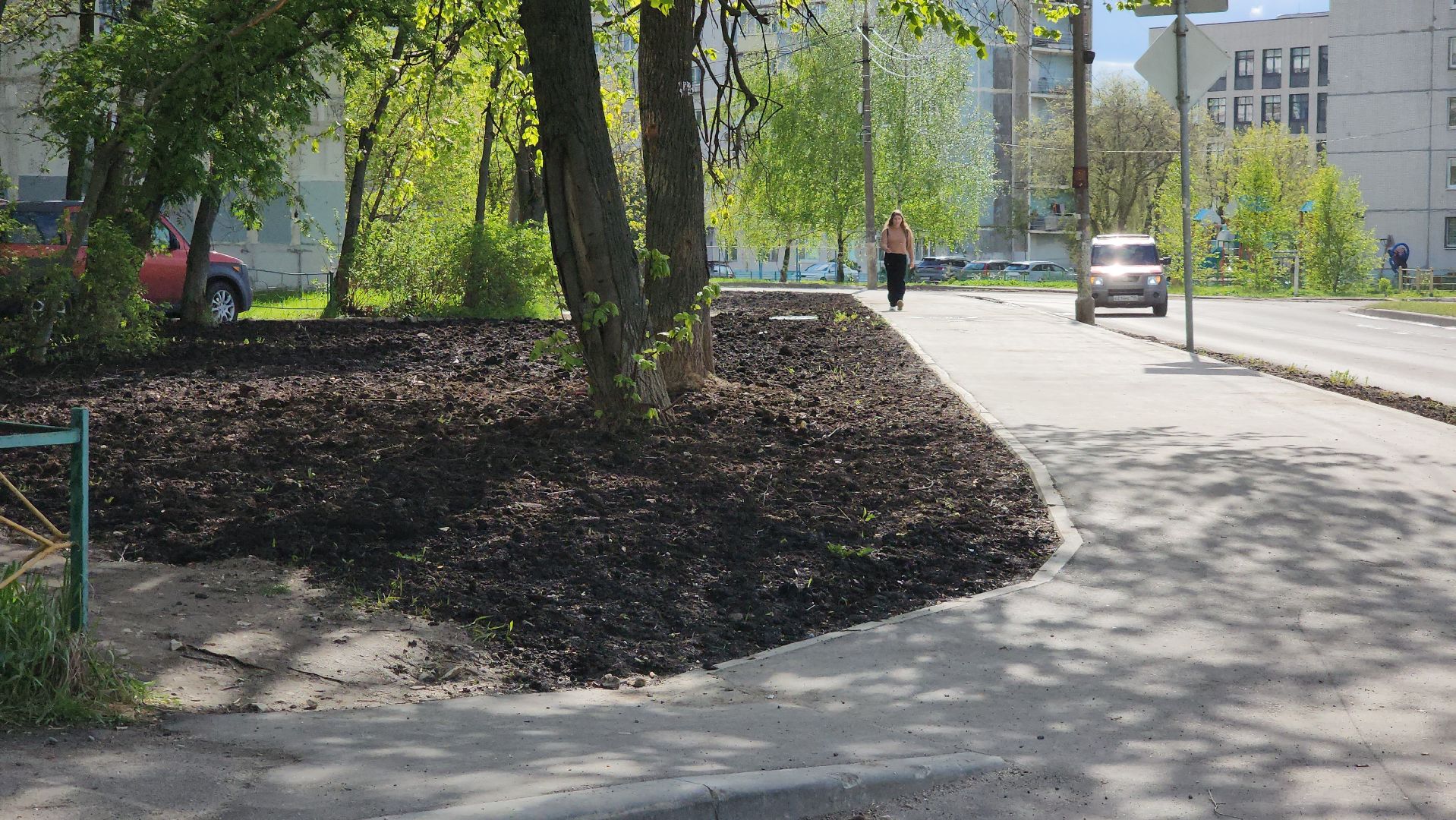 Газон, Благоустройство , Лобня,