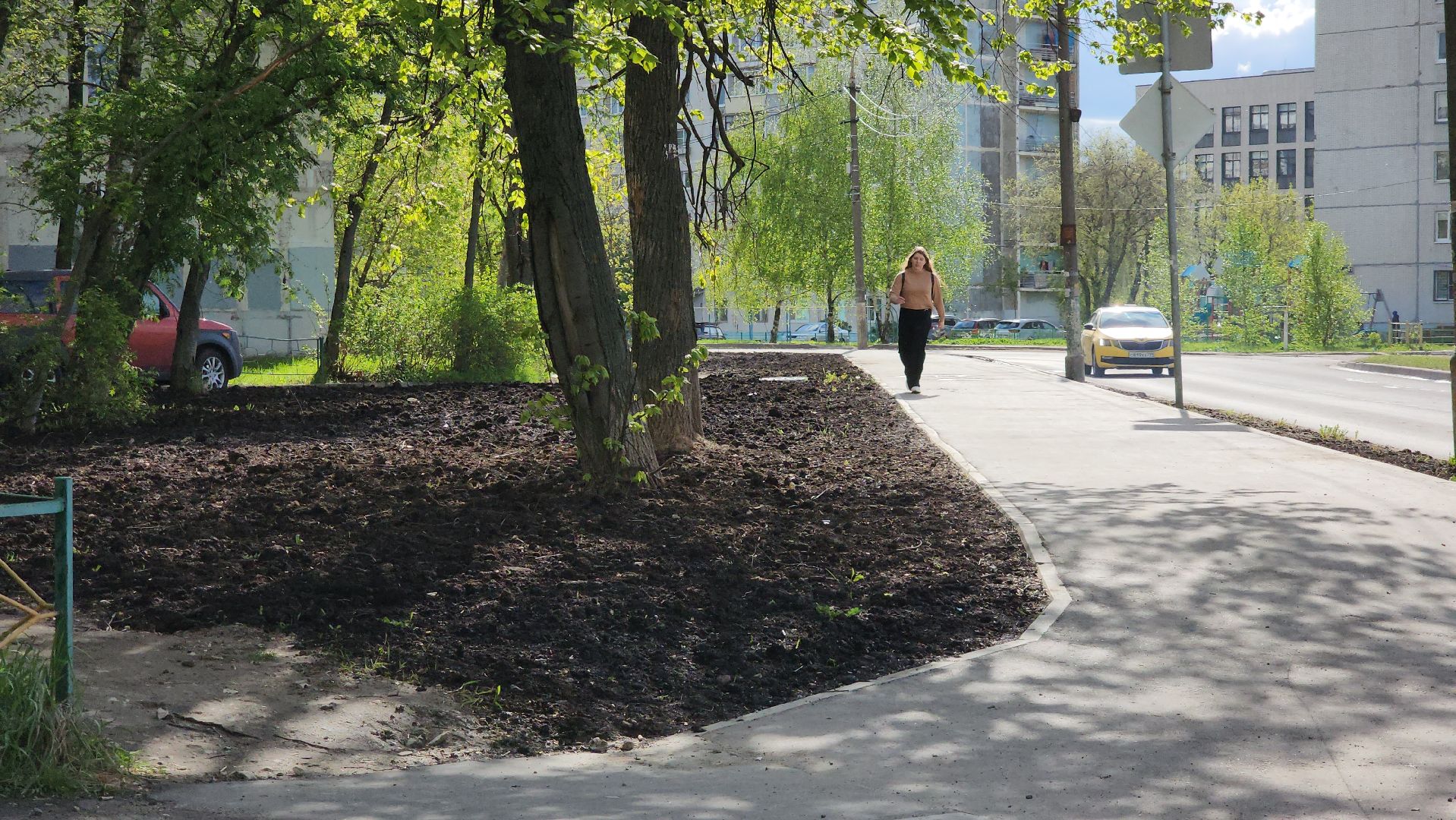 Газон, Благоустройство , Лобня,