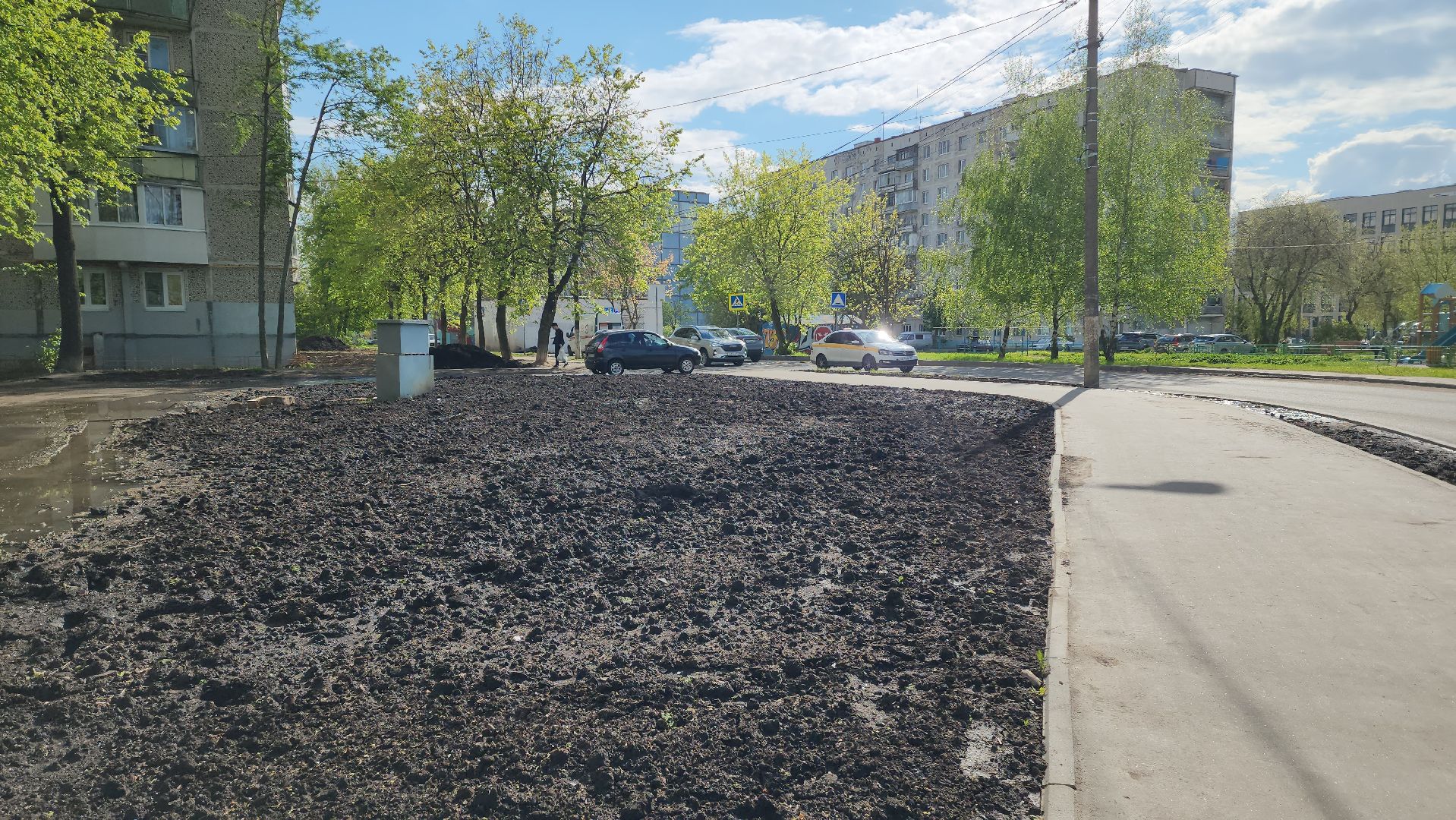 Газон, Благоустройство , Лобня,