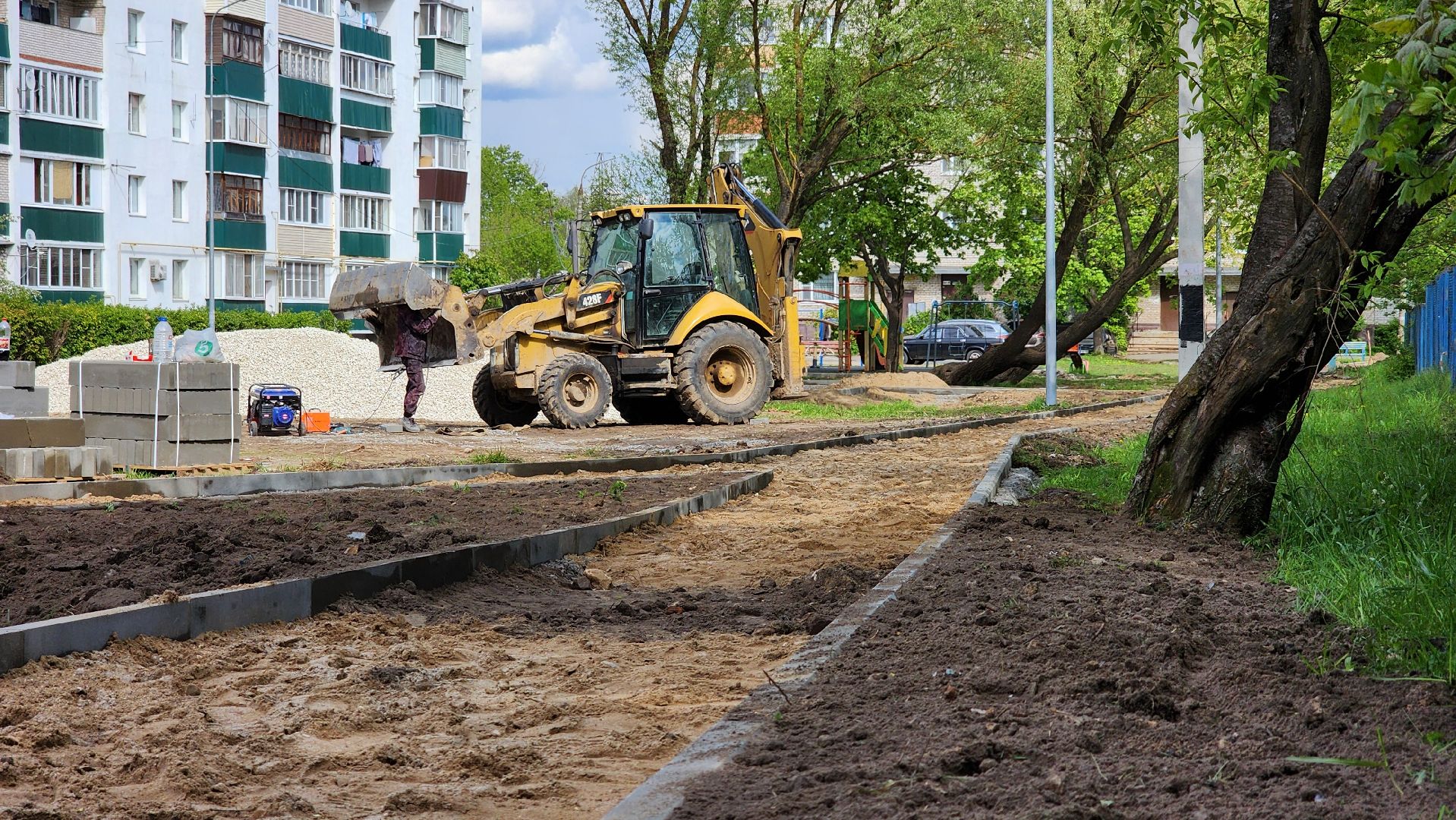 благоустройство, комплексное благоустройство двора, лосино-петровский,