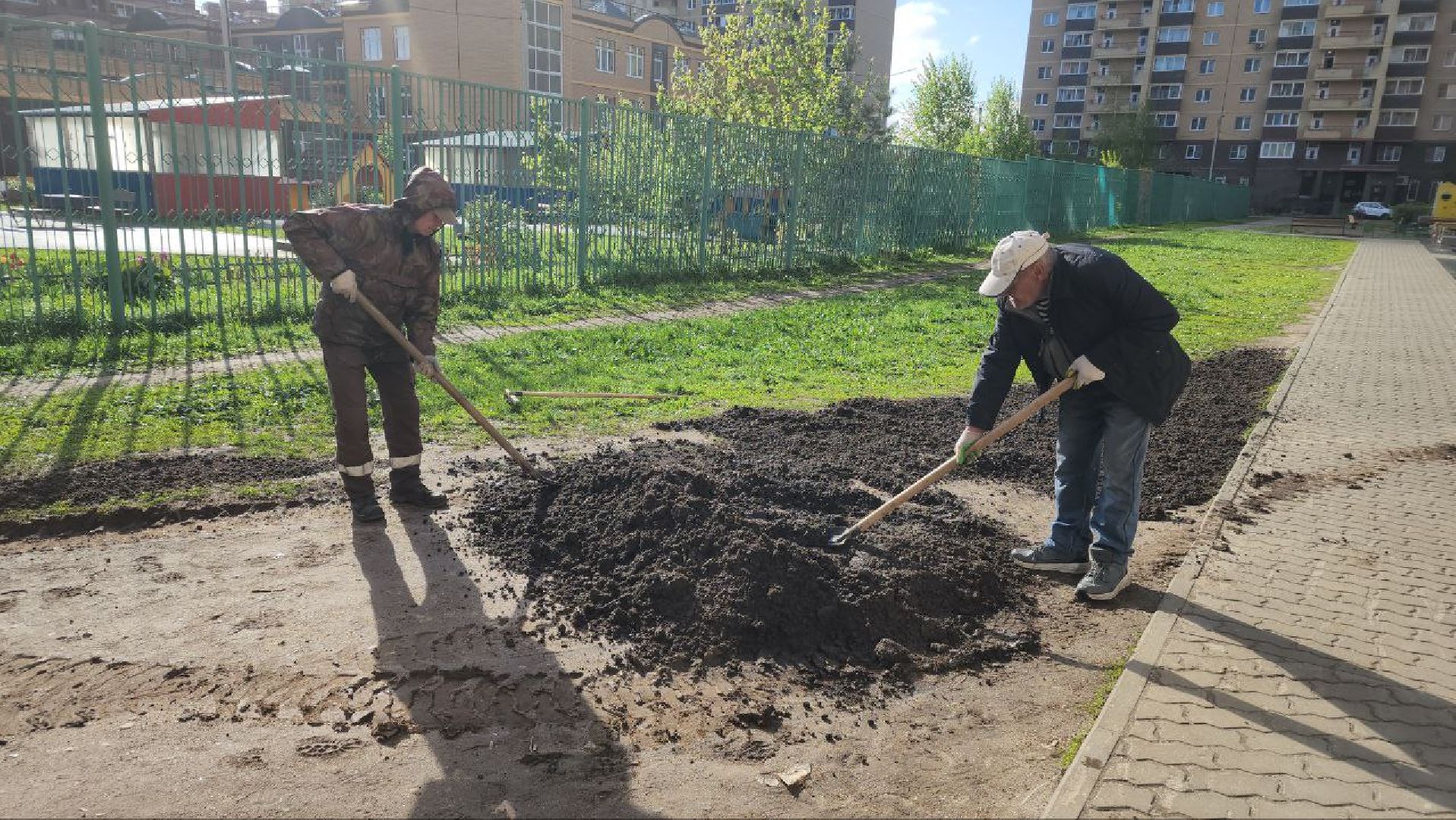 благоустройство, газон, лосино-петровский,